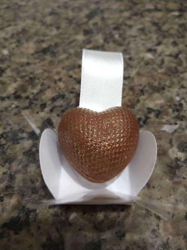 Coração de Chocolate Preto com fita - Image 6